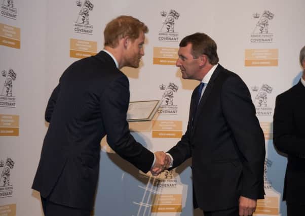 Ken Bremner, chief executive of City Hospitals Sunderland NHS Foundation Trust, meeting Prince Harry last year.