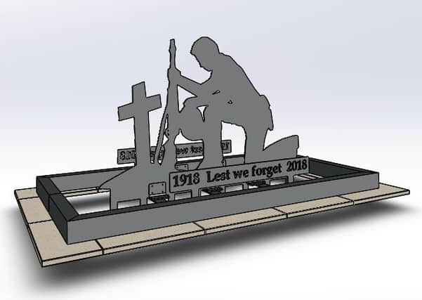 The new 'Tommy' memorial which will be unveiled at Washington this weekend.