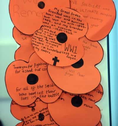 Thornhill Academy remembrance event.