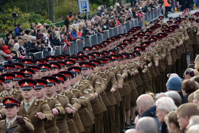 The parade in Burdon Road