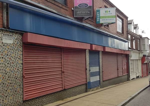 The vacant shop in Easington Colliery.
