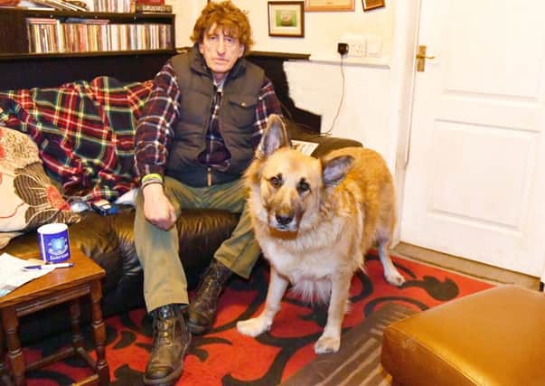 Scott Andrews with his dog Ben