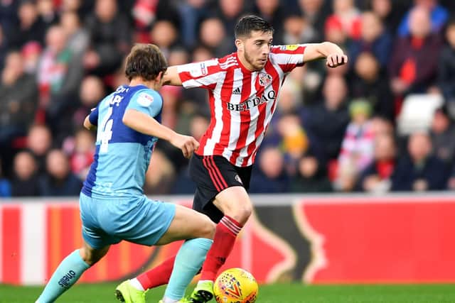 Lynden Gooch in action against Wycombe.