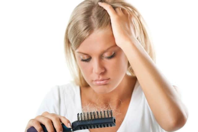 Talk to your hairdresser if your hair loss is bothering you.