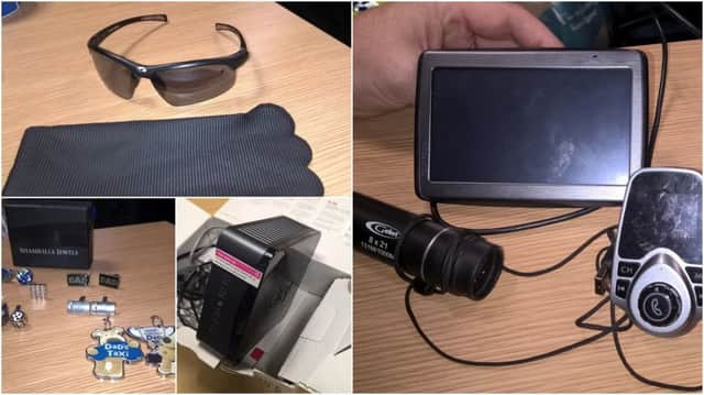 Police investigating a series of thefts from cars and vehicles in the Fulwell area have released images of a haul of suspected stolen goods. They want to reunite them with their rightful owners.