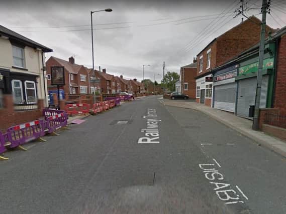 The incident happened on Railway Terrace, in South Hylton. Picture credit: Google