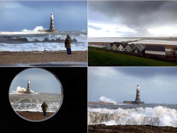 Stormy weather at Roker.