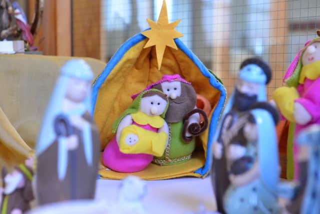 The Nativity scenes on show are made from a host of different materials.