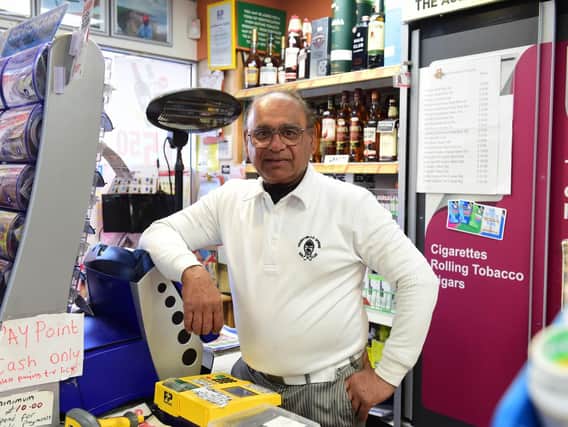 Shopkeeper Ken Khaira chased off a raider at his Londis store in Sunderland