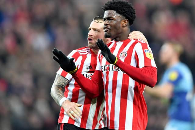 Josh Maja rescued Sunderland against Wycombe.