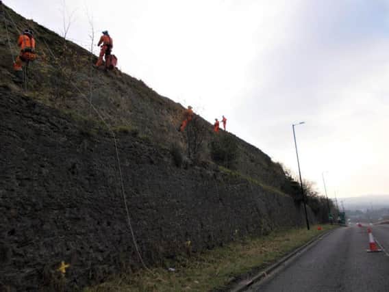 Work is under way at Houghton Cut and is likely to take until next month to complete.