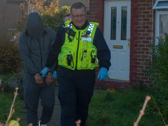 Three men were arrested during the raids