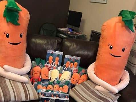 The Kevin the Carrot collection from Aldi. Picture: Ashley Ambler Anderson.