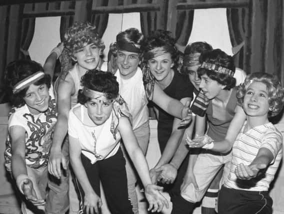 Gang show cast members in 1984.