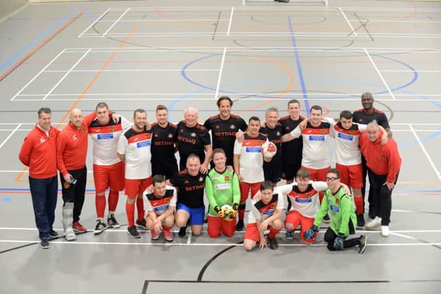 Disability awareness football match with South Tyneside Ability Football Club and Sunderland AFC staff and former players.