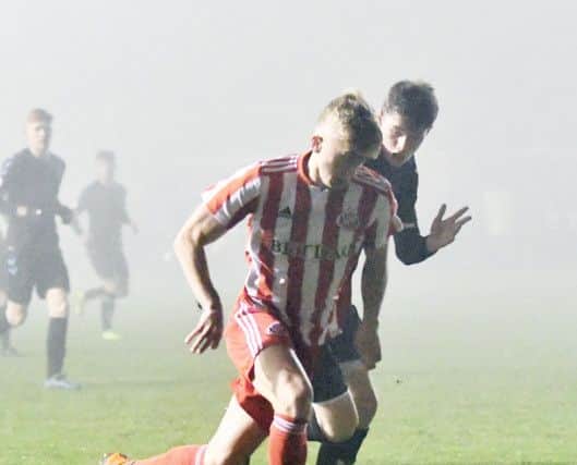 Sam Smart in action for Sunderland's Under-23s.