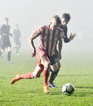Sam Smart in action for Sunderland's Under-23s.