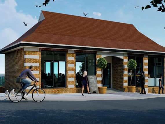 Artist's impression of how the former toilet block at Roker could look as a cafe or restaurant.