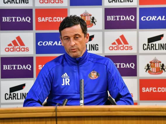 Sunderland manager Jack Ross faced the press today