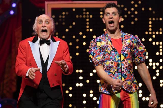 Clive Webb as The Ringmaster and Danny Adams as Danny the Clown. Picture Paul Coltas.