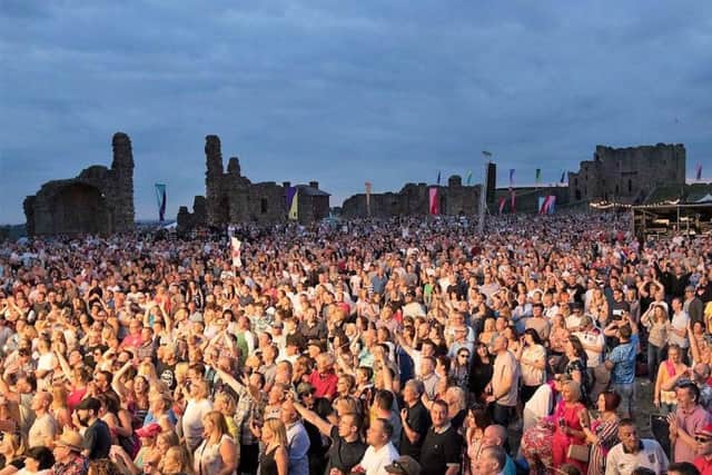 The outdoor Mouth of the Tyne Festivals gigs take place against the stunning backdrop of Tynemouth Priory and Castle.