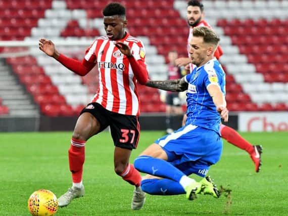 Bali Mumba played the full 90 minutes for Sunderland's first team against Notts County in the Checkatrade Trophy.