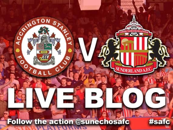 Sunderland AFC are away to Accrington Stanley this afternoon.