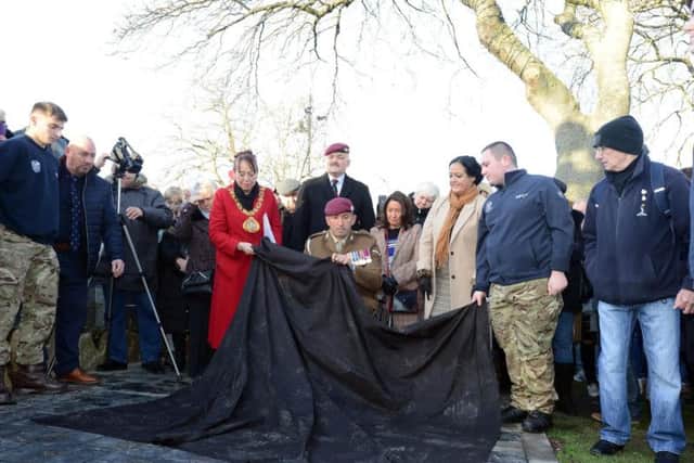 The next phase of the Veterans' Walk was unveiled today