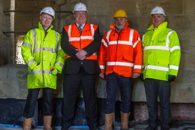 From left, Andrew Cobbold from Buro 4, Sunderland City Council leader Coun Graeme Miller, project architect David Brown and Sunderland Council chief executive Patrick Melia.