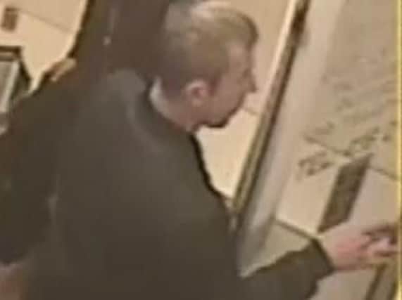 Police have released this image of a man they would like to to speak to in connection with their inquiries.