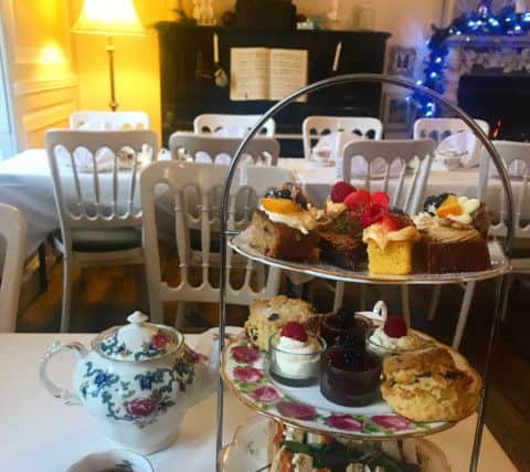 Festive afternoon teas are served in the Georgian dining room