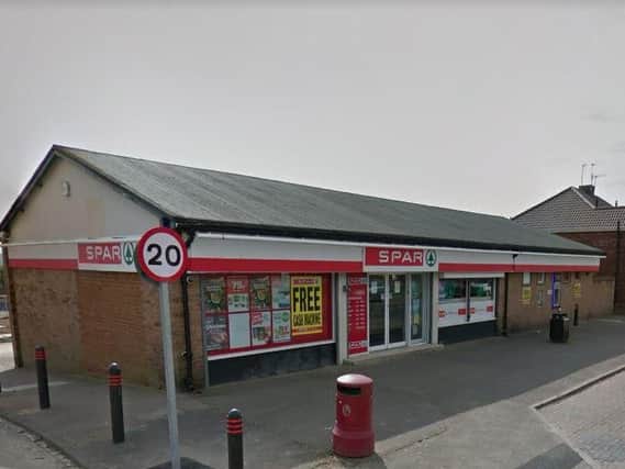 The Spar shop in Mendip Avenue, Chester-le-Street, was targeted in a robbery last night. Image copyright Google Maps.