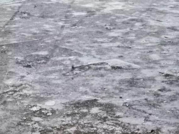 Pavements will become ice-bound and very slippery due to the freezing rain.