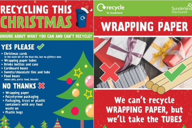 What you can and can't recycle this Christmas.