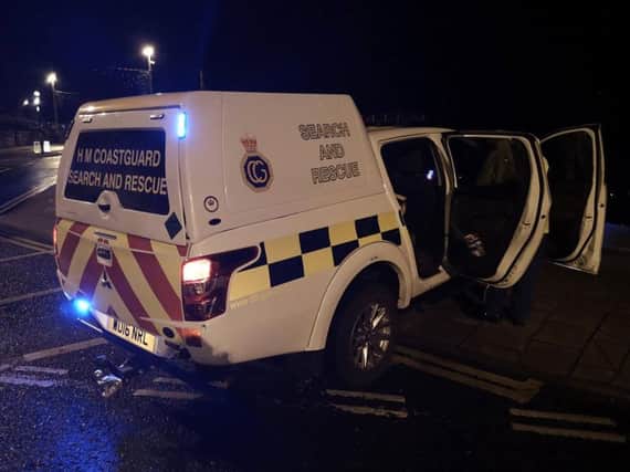 Part of the search this morning. Picture: Sunderland Coastguard Rescue Team
