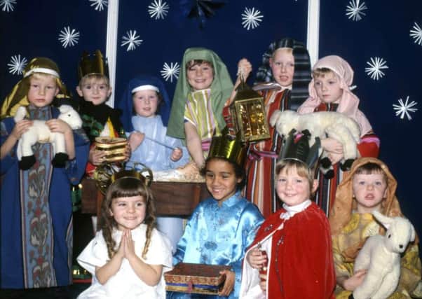 Youngsters from Ryhope Infant School in a scene from their 1985 Christmas concert, which included dancers as well as the Nativity scene.