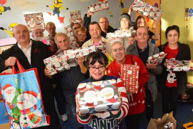 Acumen CED Trust members Christmas present surprise at Sunderland Royal Hospital.