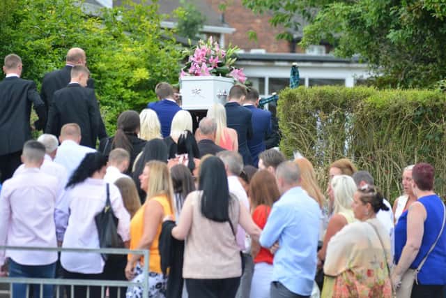 Scores of people turned out to pay tribute to Josie King when her funeral was held in July.