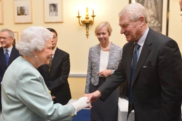Queen Elizabeth II meets Lord Ashdown. Picture: PA.