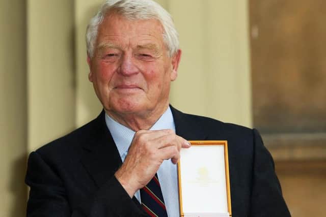 Former Liberal Democrat leader Lord Ashdown at Buckingham Palace after being awarded a Companion of Honour. Picture: PA.