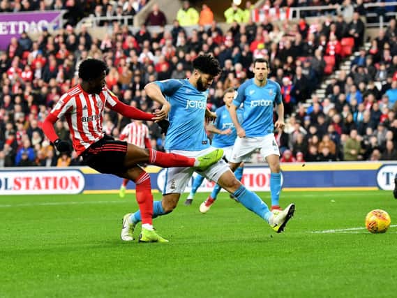 Sunderland were backed by a bumper crowd at the Stadium of Light.
