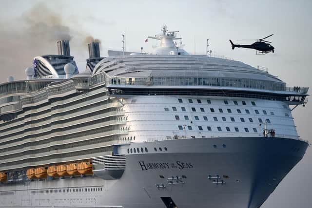 The Harmony of the Seas. Picture: Anddrew Matthews/PA Wire