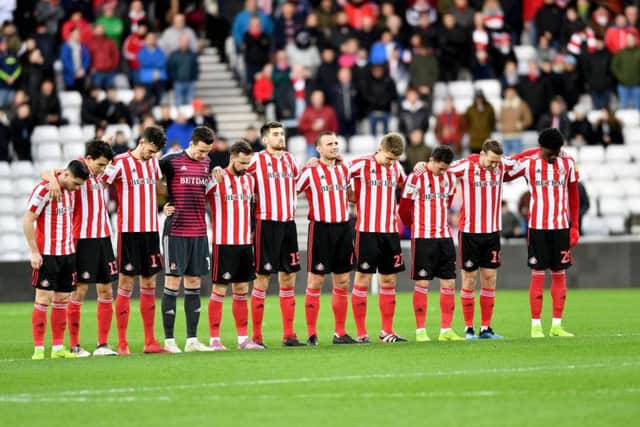 A minute's silence was held prior to kick-off to remember those former players, staff and fans who have passed away over the last year.