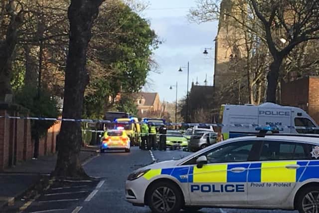 A stretch of Sunderland's Mowbray Road has been sealed off