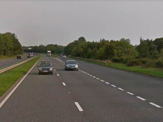 The collision happened near the slip road onto the A19 from the A1018 at Ryhope. Image copyright Google Maps.