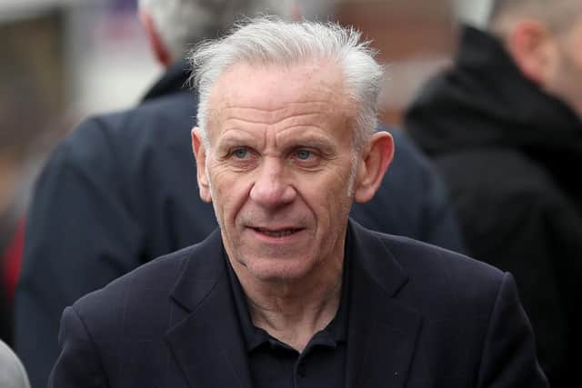 Peter Reid pictured arriving at the Grand National at Aintree last year.
