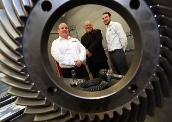 (from left) Dr Mike Fish, Dontyne Gears. Coun Graeme Miller, Jonathan Brothwood, Dontyne Gears