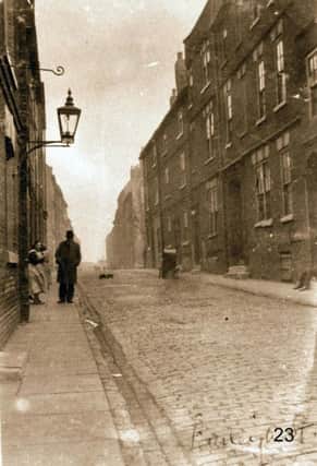 Burleigh Street, scene of the black pudding deluge in 1931.