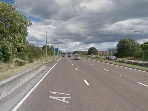 The southbound A1 Western Bypass.Picture from Google Images