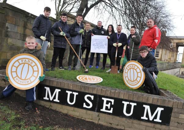 Pennywell Youth Project members have been helping clean up the Sunderland Fans Musuem grounds.